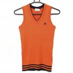 [ прекрасный товар ] Adidas вязаный лучший orange × темно-синий ребристый ..... женский M/M Golf одежда adidas