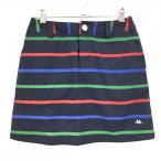  Kappa юбка темно-синий × голубой × красный окантовка женский S Golf одежда Kappa