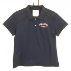 ショッピングサマンサタバサ サマンサタバサUNDER25 半袖ポロシャツ ネイビー 後クマプリント レディース M ゴルフウェア Samantha Thavasa／SALE価格