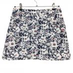  тормозные колодки ba колено юбка белый × темно-синий цветочный принт женский 1(M) Golf одежда MASTER BUNNY EDITION