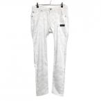 【新品】マークアンドロナ パンツ 白 カモフラ柄・スカル織生地 迷彩 メンズ 48(L) ゴルフウェア 2022年モデル MARK＆LONA／SALE価格