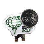 [ прекрасный товар ] Beams Golf магнит тип значок белый × чёрный Cart Golf BEAMS GOLF