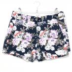  Pearly Gates шорты темно-синий × лиловый цветочный принт женский 0(S) Golf одежда PEARLY GATES|SALE цена 