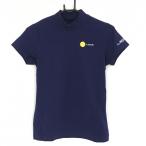 [ очень красивый товар ] Pearly Gates короткий рукав с высоким воротником рубашка темно-синий × желтый the HOUSE ограничение .... женский 1(M) Golf одежда PEARLY GATES|SALE цена 