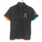  Dance With Dragon рубашка-поло с коротким рукавом чёрный × мульти- Skull Heart .... мужской 2(M) Golf одежда Dance With Dragon