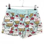  Pearly Gates шорты голубой × белый общий рисунок Корея модель женский 0(S) Golf одежда PEARLY GATES|SALE цена 