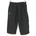 ルコック 半端丈パンツ 黒 ロゴ刺しゅう ウエストゴム メンズ L ゴルフウェア le coq sportif/SALE価格