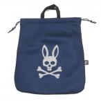 [ очень красивый товар ] носорог koba колено сумка для обуви темно-синий × белый сетка ткань большой Logo Golf Psycho Bunny