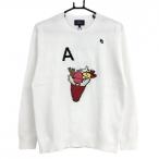 【新品】パーリーゲイツ×PEANUTS セーター 白 スヌーピー 関東エリア限定 レディース 2(L) ゴルフウェア 2024年モデル PEARLY GATES/SALE価格