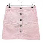  Fidra юбка розовый передний кнопка стрейч женский M/M Golf одежда FIDRA( очень красивый товар )|SALE цена 