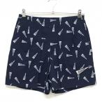  Jun and Rope шорты темно-синий × белый флаг рисунок тканый ткань женский M Golf одежда JUN&ROPE( прекрасный товар )|SALE цена 