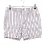  Jack ba колено шорты lairo серый × белый полоса стрейч женский 2(L) Golf одежда Jack Bunny( прекрасный товар )|SALE цена 