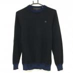  цент Andrew s свитер чёрный × темно-синий хлопок * кашемир . мужской M Golf одежда St ANDREWS