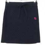 パーリーゲイツニットスカート黒×ネ...