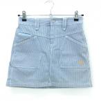 rosa-sen юбка голубой × белый полоса женский 38(S) Golf одежда Rosasen|SALE цена 