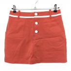 koru wing юбка orange × белый внутри сторона внутренний брюки женский 9 Golf одежда Kolwin( прекрасный товар )|SALE цена 