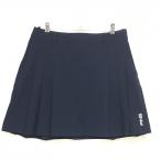 [ очень красивый товар ] булавка юбка темно-синий .. тканый ткань часть плиссировать женский L Golf одежда PING