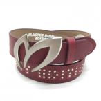 [ прекрасный товар ] тормозные колодки ba колено ремень красный Logo пряжка женский Golf одежда MASTER BUNNY EDITION|SALE цена 