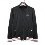  Callaway жакет блузон чёрный × белый DRYSPORT манжеты кромка линия мужской M Golf одежда Callaway