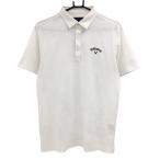  Callaway рубашка-поло с коротким рукавом белый цветочный принт тканый ткань мужской L Golf одежда Callaway