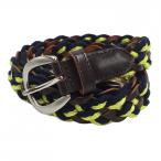 [ очень красивый товар ] Jack ba колено сетка ремень желтый × темно-синий вязаный серебряный пряжка женский Golf одежда Jack Bunny|SALE цена 