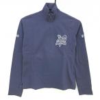 [ прекрасный товар ]zo-i длинный рукав с высоким воротником рубашка темно-синий Logo .... стразы женский 40(L) Golf одежда ZOY