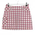zo-i юбка белый × розовый проверка 5 карман стрейч женский 38(M) Golf одежда ZOY( очень красивый товар )|SALE цена 