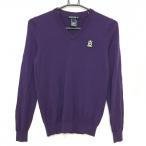 [ очень красивый товар ]zo-i свитер лиловый V шея тонкий шерсть вязаный женский 36(S) Golf одежда ZOY