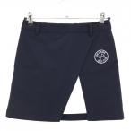  Jun and Rope юбка темный темно-синий × белый Logo нашивка женский S Golf одежда JUN&ROPE