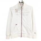  Le Coq Zip блузон белый передний Logo женский M Golf одежда le coq sportif