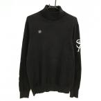  цент Andrew старт ru шея свитер чёрный × белый вязаный хлопок . с высоким воротником мужской L Golf одежда St ANDREWS
