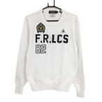 [ прекрасный товар ] Le Coq Golf свитер белый × чёрный передний Британия знак вязаный поясница есть близко нить скидка, качество бирка китайский язык надпись мужской M Golf одежда le coq sportif