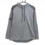 [ прекрасный товар ] Adidas Parker серый обратная сторона ворсистый плечо переключатель мужской O(XL) Golf одежда adidas