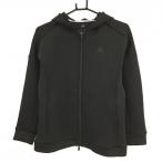 アディダスジップパーカー黒×白ダン...