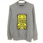 【美品】ライル＆スコット×ゴルフィッカーズ セーター グレー×イエロー ニット コラボ メンズ S ゴルフウェア LYLE&SCOTT×Golfickers