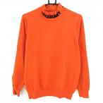 [ прекрасный товар ] Jack ba колено с высоким воротником свитер orange × чёрный шея Logo хлопок . вязаный мужской 5(L) Golf одежда Jack Bunny