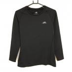 [ очень красивый товар ]tigola внутренний рубашка чёрный обратная сторона ворсистый U шея Logo принт женский XL Golf одежда TIGORA