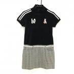 [ прекрасный товар ]aruchibio короткий рукав необычность материалы One-piece чёрный × белый be нижний овес, "юбка" тысяч птица .. женский 36(S) Golf одежда archivio