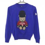 [ прекрасный товар ] Callaway свитер лиловый темно-синий Bear шерсть . вязаный женский S Golf одежда Callaway