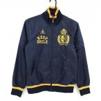 [ очень красивый товар ] Le Coq Golf 2WAY блузон темно-синий × orange сетка подкладка рукав съемный женский M Golf одежда le coq sportif