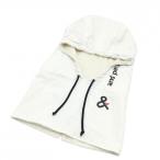  Anne Pas . с капюшоном защита горла "neck warmer" белый × темно-синий обратная сторона боа Golf одежда and per se