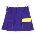  Le Coq юбка лиловый × светло-зеленый Logo .... карман большое количество женский 7 Golf одежда le coq sportif|SALE цена 