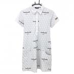  громкий мышь короткий рукав Polo One-piece светло-серый большой мяч для гольфа рисунок юбка часть подкладка есть женский M Golf одежда LOUDMOUTH( очень красивый товар )|SALE цена 
