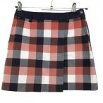 23 район спорт юбка темно-синий × красный проверка подкладка есть женский 58 Golf одежда 23 район 