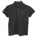 ショッピングスカル マークアンドロナ 半袖ポロシャツ 黒 スカル Trianglesquare レディース S ゴルフウェア MARK＆LONA（新品）／SALE価格