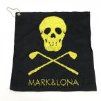 [ не использовался товар ] Mark and rona полотенце для рук чёрный × желтый Skull Golf MARK&LONA