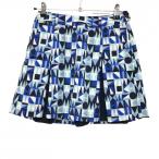 [ очень красивый товар ] Tommy Hilfiger Golf юбка mint green × голубой общий рисунок женский S Golf одежда Tommy Hilfiger Golf