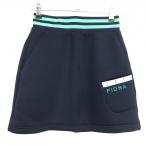[ прекрасный товар ] Fidra стрейч юбка темно-синий × голубой зеленый картон вязаный женский S/P Golf одежда FIDRA