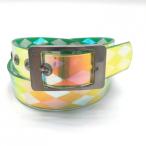 ba ho дизайн ремень оттенок зеленого a-ga il Aurora пряжка . царапина, бесформенный женский ремень Golf одежда baho Design|SALE цена 