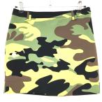 ショッピングハイドロゲン 【新品】ハイドロゲン スカート カーキ×イエロー カモフラ 迷彩 内側インナーパンツ レディース S ゴルフウェア HYDROGEN